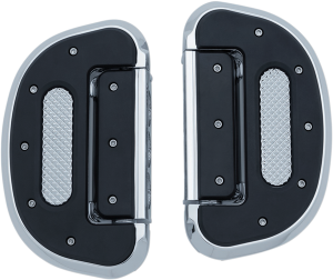 Heavy Industry Driver And Passenger Floorboards Black, Silver