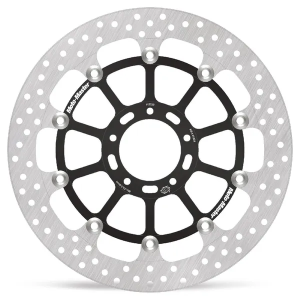 Halo sorozatú úszó rotor – fekete, ezüst, rozsdamentes acél, 1, nordicamoto.ro