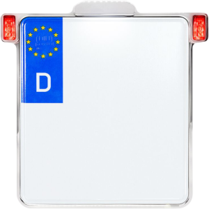 All-in-one 2.0 License Plate Holder W/ Led Plate Lights, Brake And Rear Lights Chrome
