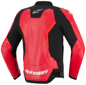 Alpinestars GP Force Airflow V2 bőrdzseki, fekete/neonvörös, 46-os méret, 2, nordicamoto.ro