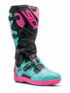 Sidi Crossfire 3 SRS csizma, fekete/menta/rózsaszín, 46-os méret, 1, nordicamoto.ro