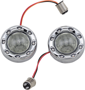 Probeam® Bullet Ringz 1157 Rear Turn Signals Chrome, 1, nordicamoto.ro