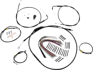 Control Kit For Early Touring Bikes With Bagger Bar Handlebars Black, 1, nordicamoto.ro