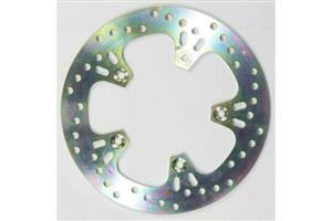 Round Hpsr Solid Brake Rotor Silver, Stainless Steel