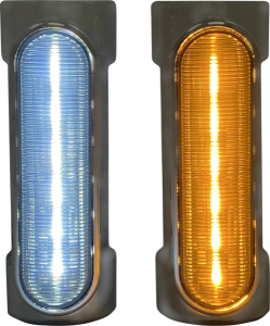 Dynamic Amber/white Engine Guard Leds Chrome, 1, nordicamoto.ro