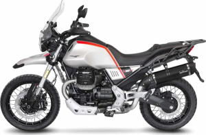 LeoVince LV One Evo Black Edition csőre szerelhető kipufogórendszer a Moto Guzzi V85 TT-hez, 2, nordicamoto.ro
