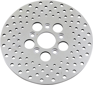 Vintage Drilled Brake Rotor Shovelhead Silver, 1, nordicamoto.ro
