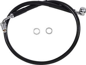 Extended Length Stainless Steel Brake Line Black, Vinyl Coated