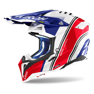 Airoh Aviator 3 Hima motokrossz sisak, fényes piros