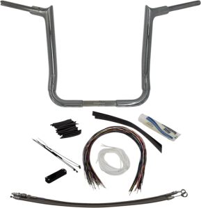 1-1/2(r) Ez Install Pointed Top Handlebar Kit Silver