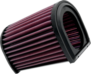 High Flow Air Filter Black, Red