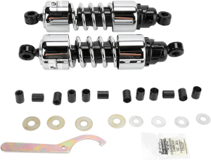 412 Series Cruiser Shocks Black, Chrome