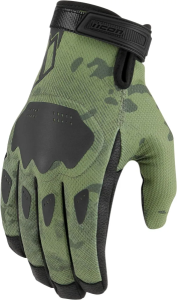 Manusi Icon Hooligan™ CE Green Camo S, 1, nordicamoto.ro