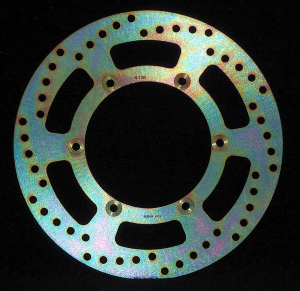 Round D-series Fixed Offroad Brake Rotor Gold, Zinc