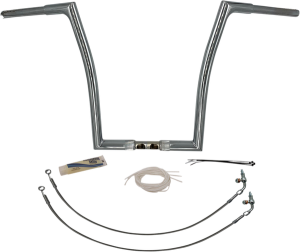 1-1/4(r) Ez Install Flat Top Handlebar Kit Silver