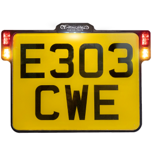 License Plate Holder 3-in-1 For Eu Countries Black