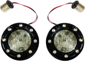 Probeam® Bullet Ringz 1156 Rear Turn Signals Black, 1, nordicamoto.ro