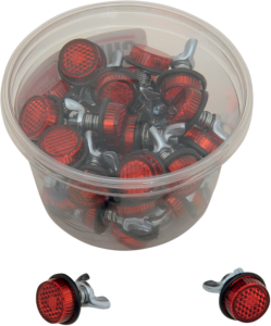 License Plate Reflectors Red