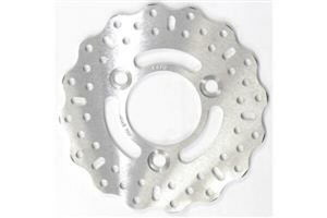 Round Hpsr Solid Brake Rotor Silver, Stainless Steel