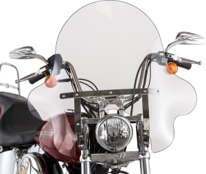 Ss-32 Falcon Windshield Clear, Chrome, 1, nordicamoto.ro