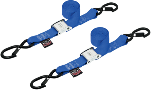 1-1/2(r) Cam-buckle With Safety Latch Hooks Blue