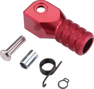 Recézett sebességváltó-gomb, piros, standard, 1, nordicamoto.ro
