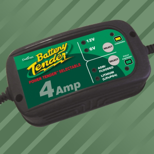 Battery Charger Power Tender Selectable 6v / 12v 4a 17,2 Cm X 9,3 Cm X 4,9 Cm Black Black