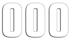Two Series Numbers White, 3, nordicamoto.ro
