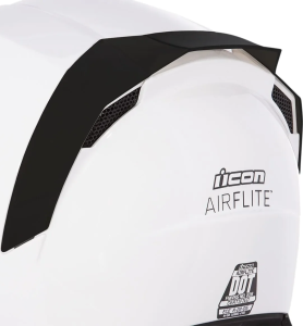 Icon Airflite™ sisak hátsó spoiler – Fekete/matt – EGY MÉRET, 2, nordicamoto.ro