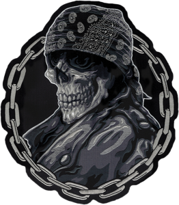 Biker From Hell Patch Black, Gray, 2, nordicamoto.ro