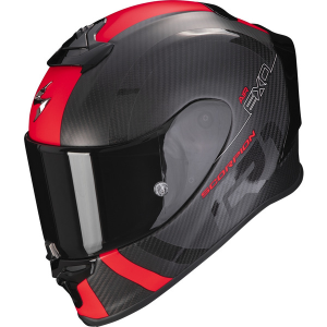 Casca integrala sport SCORPION EXO-R1 EVO CARBON AIR MG Negru mat/Rosu XXL, 5, nordicamoto.ro