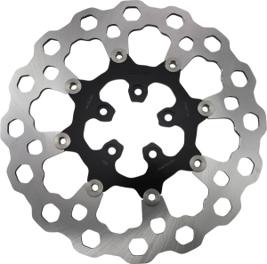 Oversize Cubiq Brake Rotor Black, Chrome