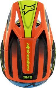 Alpinestars S-M3 Fray gyermek sisak, fekete/kék/narancssárga/sárga, S méret, 3, nordicamoto.ro