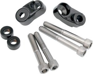 Short Turn Signal Mounts For 39mm/49mm Forks Black