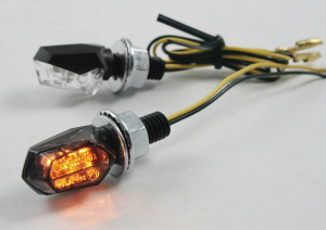 Universal E-marked Rear Led Indicator Lights Black