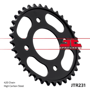 JT SPROCKETS Fekete hátsó lánckerék, 1, nordicamoto.ro