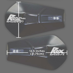 Rox Pro-Tec kézvédők, fekete/fehér, 2, nordicamoto.ro