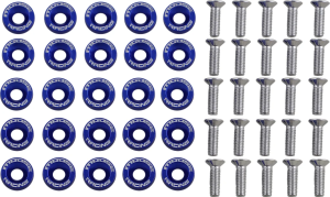 MOOSE RACING Fender Washer Kit Blue 