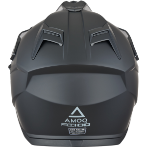 AMOQ AI100 Solid motoros sisak, matt fekete, L méret, 5, nordicamoto.ro