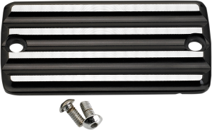 Front Brake Master Cylinder Cover Black, Silver, 1, nordicamoto.ro