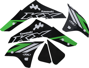 Evo Graphics Kit Black, Green, 1, nordicamoto.ro