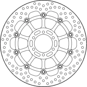 Halo sorozatú úszó rotor – fekete, ezüst, rozsdamentes acél, 1, nordicamoto.ro