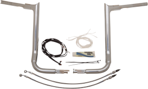 1-1/2(r) Ez Install Pointed Top Handlebar Kit Silver, 3, nordicamoto.ro