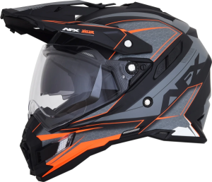 Fx-41ds Eiger Adventure Helmet Frost Gray/orange 2x-large Gray, Hi-vis, Multi, Orange 2XL, 1, nordicamoto.ro