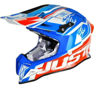 Enduro/cross sisakok, Casca Just1 J12 Dominator fekete/narancssárga bukósisak, nordicamoto.ro