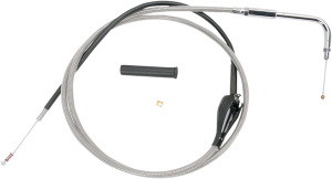 Stainless Braided Idle Cable Silver