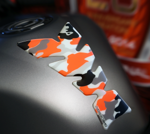 Resin/soft Touch Tank Pad Orange, White, Multi, 3, nordicamoto.ro