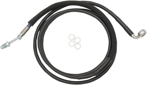 Stainless Steel Hydraulic Clutch Line Vinyl-coat Black Stock, 1, nordicamoto.ro