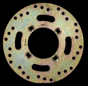 Round Hpsr Solid Brake Rotor Gold, Stainless Steel, Zinc, 1, nordicamoto.ro