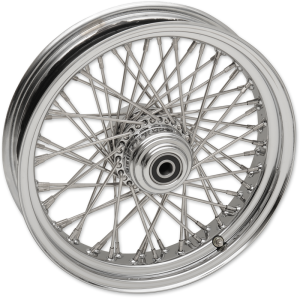 Wheel Assemblies Laced 50-spoke Front Chrome Silver